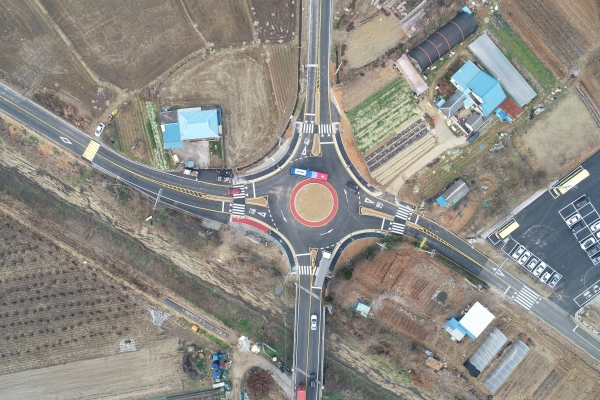 오목초사거리 회전교차로