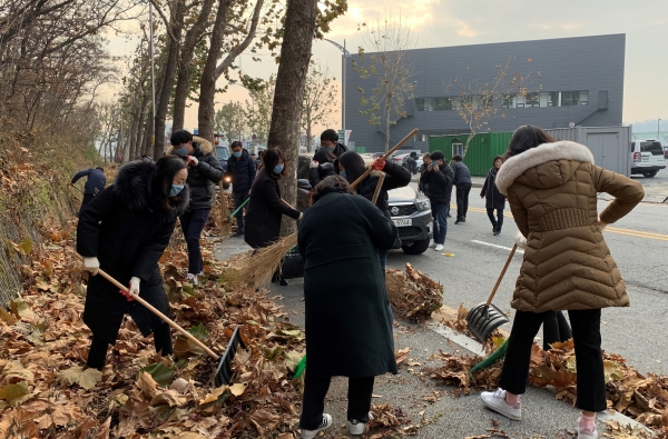 민관 합동 낙역 대청소 모습