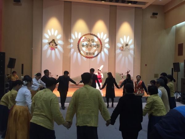 국립충청국악원 공주 유치 기원 문화제 개최 모습