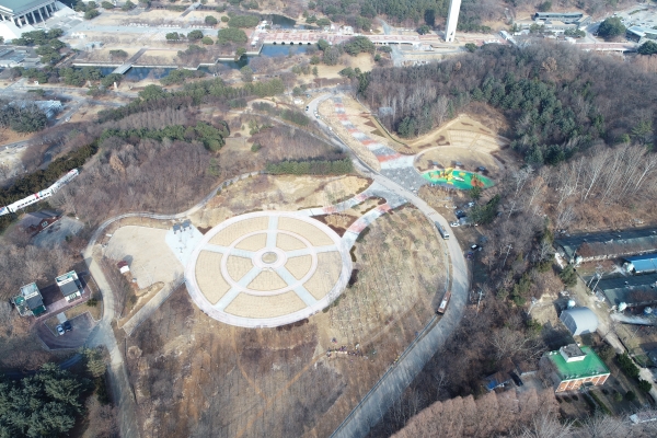 독립기념관 일원에 조성된 ‘명품 무궁화 테마공원’모습