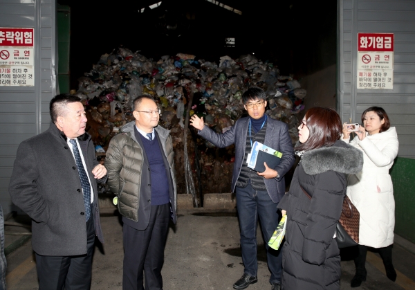 중국 태안시 방문단 환경관리센터 견학