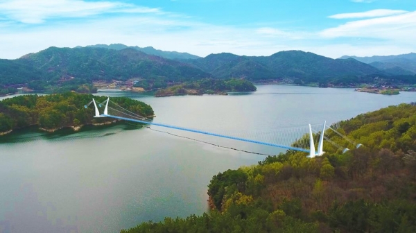 대청호 연륙교 조감도