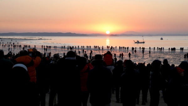 연포해수욕장 해맞이