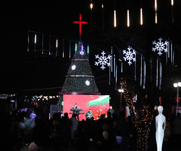 지난 24일 서구청 앞 보라매공원에서 개최한 ‘2019 크리스마스음악회’ 모습
