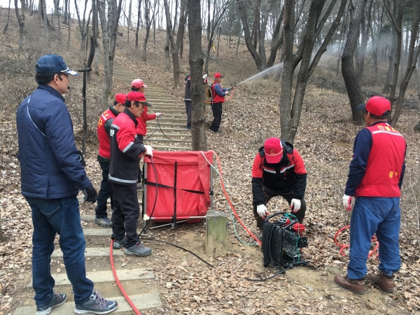 봄철 산불전문예방진화대 모집 (훈련 모습)