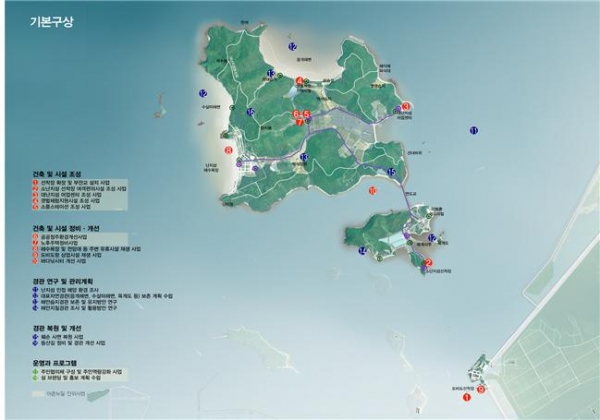 난지도 어촌뉴딜 기본계획도