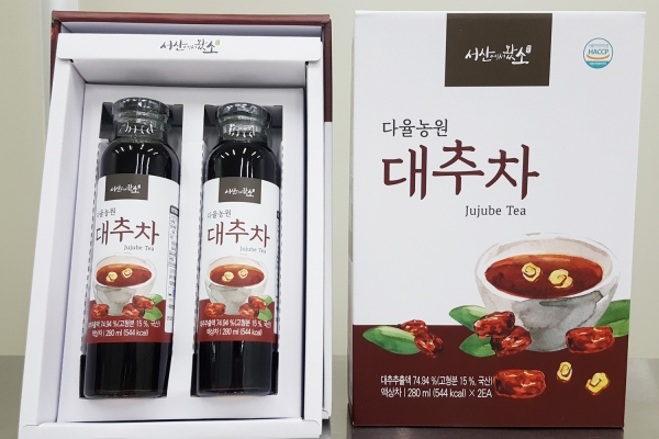 서산시에서 출시한 농산물 가공제품 선물세트