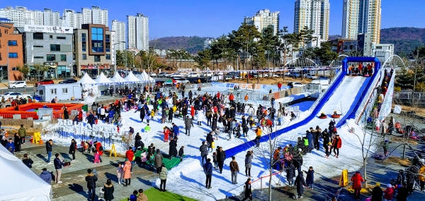 씽씽~ 유성썰매장 전경
