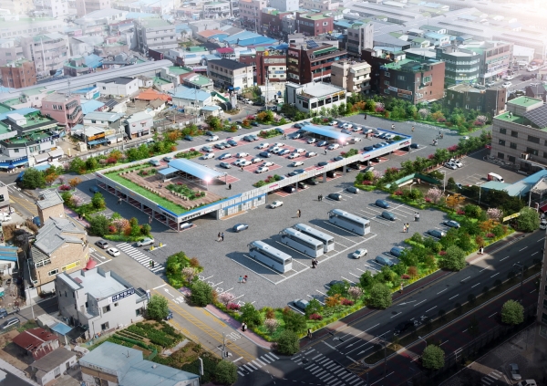 남문공영주차장 2층 주차시설 조감도