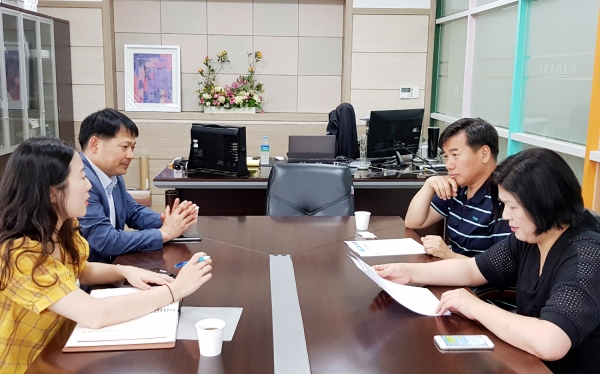 찾아가는 사회적경제 한솔이엔티 맞춤형 컨설팅 모습