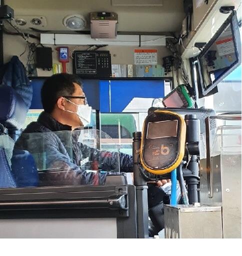 시내버스 기사 마스크 착용