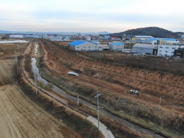 2019년 예당일반산업단지 미세먼지 차단 숲 조성사진