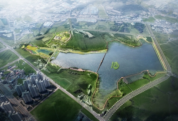 업성저수지 수변생태공원 조감도