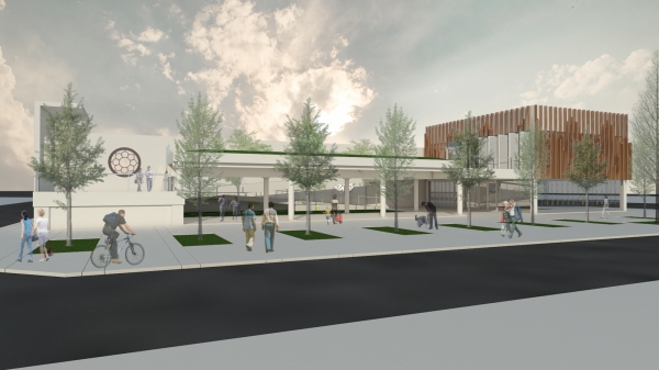 부여읍 백강문화광장 조감도