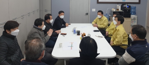 박용갑 중구청장, 중앙로지하상가 방문