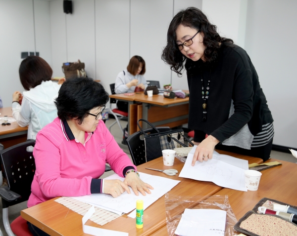 여성회관 교육프로그램(예쁜소품퀼트).
