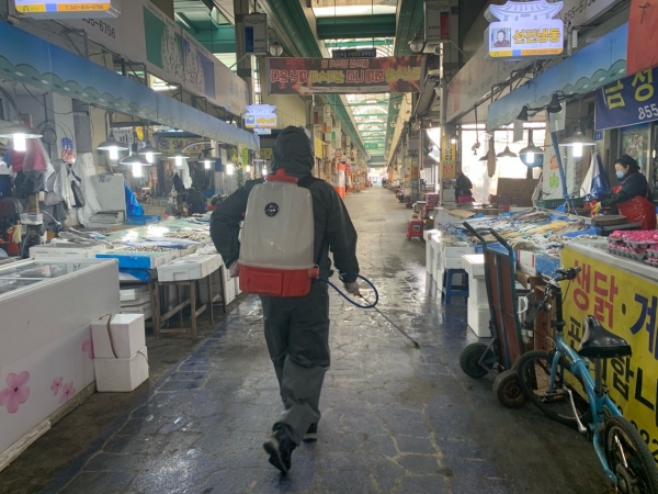 공주시 웅진동 새마을협의회 방역활동