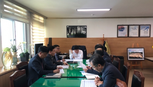 최영규 부군수 주재 2020년 상반기 지방재정 신속집행 추진계획 보고회 진행 모습