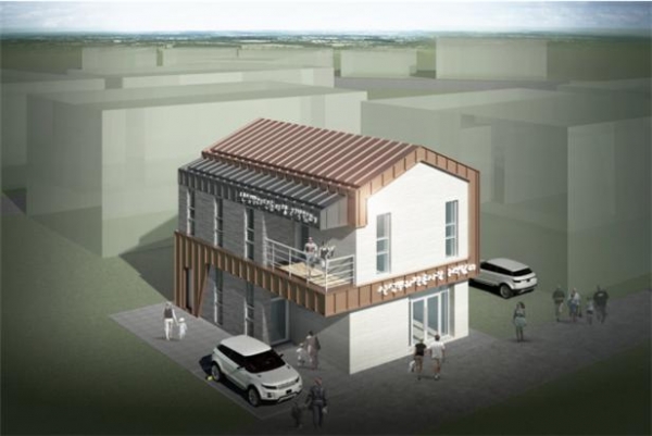 산성뿌리전통시장 고객쉼터 조감도