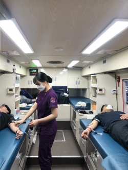 헌혈 동참 모습