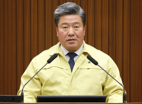 5분 자유발언 하는 차성호 세종시의원