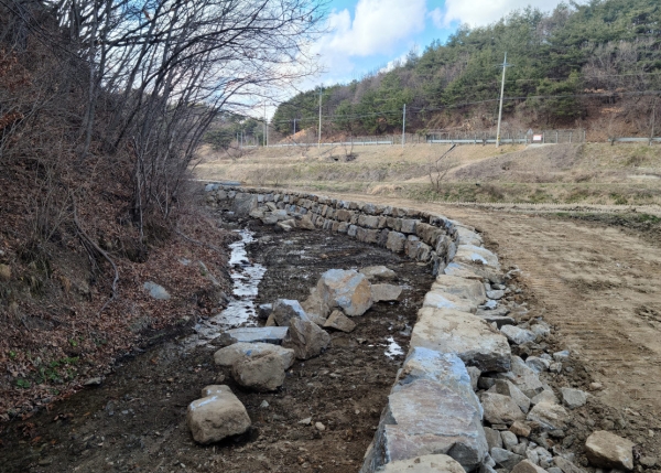 청양군 소하천 정비사업 순조롭게 추진