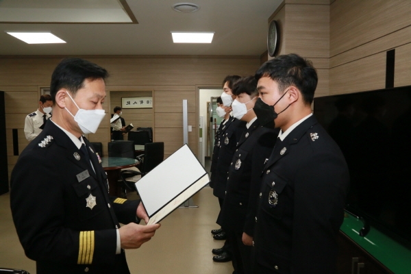 보령소방서 신규 소방공무원 임용장 수여식