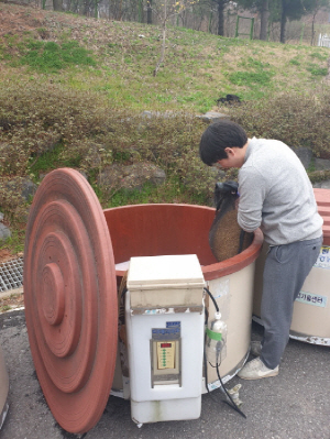 볍씨 전염병 예방 소독 모습