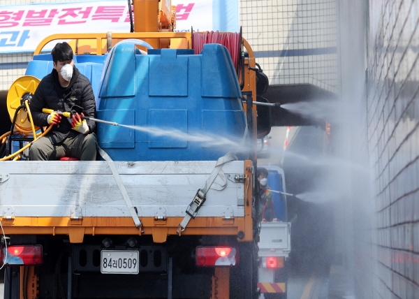 지하차도 새척작업