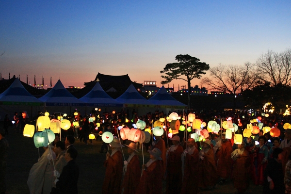 서산해미읍성 연등축제 야경