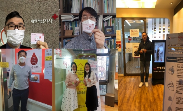 사회봉사지원센터는 운영위원회 위원들, 소속학과 중심으로 교수, 학생들의 참여(인증 사진)를 통한 지속적인 릴레이 운동(SNS)을 시작하였다.