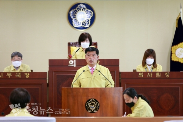 5분 발언하는 맹의석의원