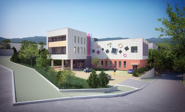 육아지원거점센터 조감도 모습.