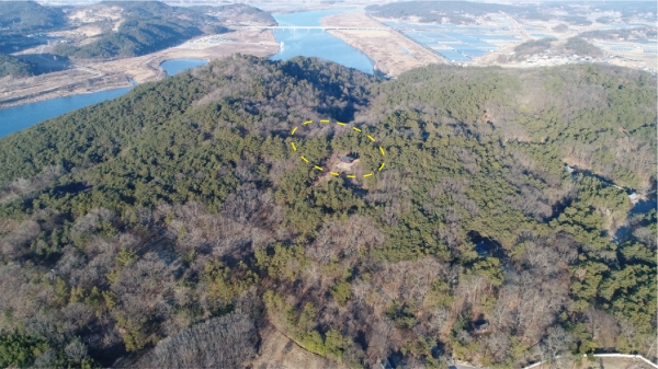 금번 조사대상지 원경 *발굴현장 : 충남 부여군 부여읍 관북리 10-1번지 일원