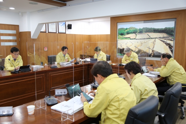 2021년 국·도비 예산확보 추진상황 보고회 모습