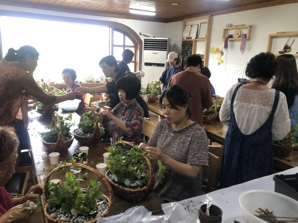 지난해 도시농업 교실 모습