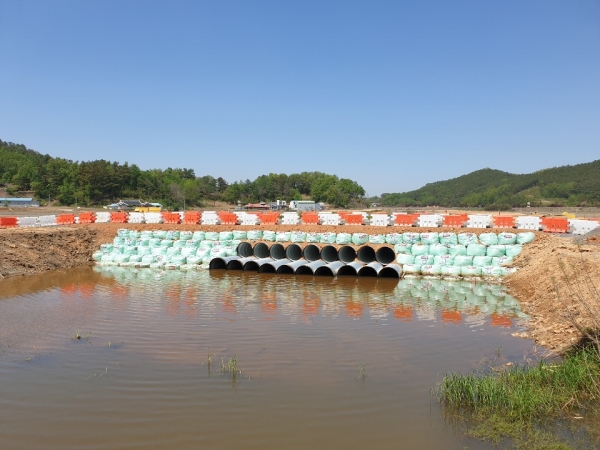 도마천 자연재해위험 개선지구 정비사업 모습