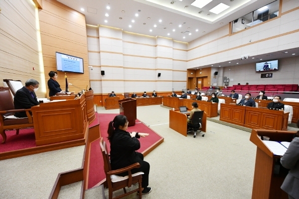 제224회 임시회 본회의 모습