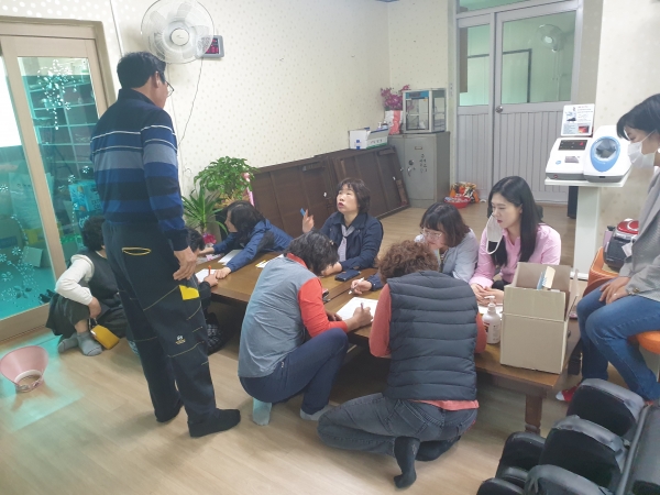 대호지면 찾아가는 현장 면사무소에서 운영