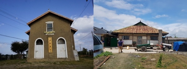 (좌)등록문화재 매산공소, (우) 등록문화재 세거리공소