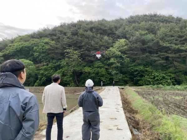 소나무 재선충병 항공방제 실시