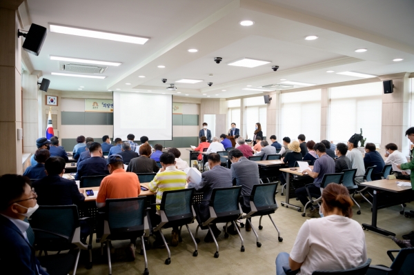 의당면장 주민추천제 주민추천위원회 회의 개최 모습