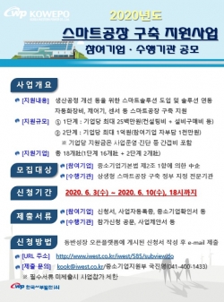 「2020년 스마트공장 구축 지원사업」 공모