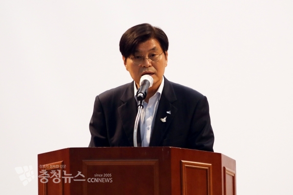 축사하는 이춘희 세종시장 / 충청뉴스 최형순 기자