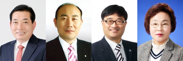(왼쪽부터) 김명진, 정상영, 조상연, 양기림 당진시의원