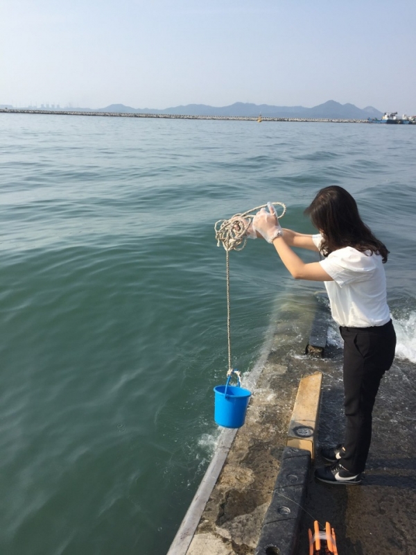비브리오 패혈증 가검물 수거장면