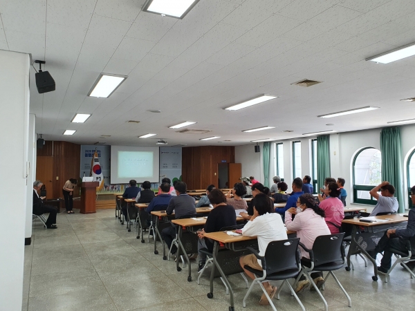 농업회의소 읍면 순회 활동 장면