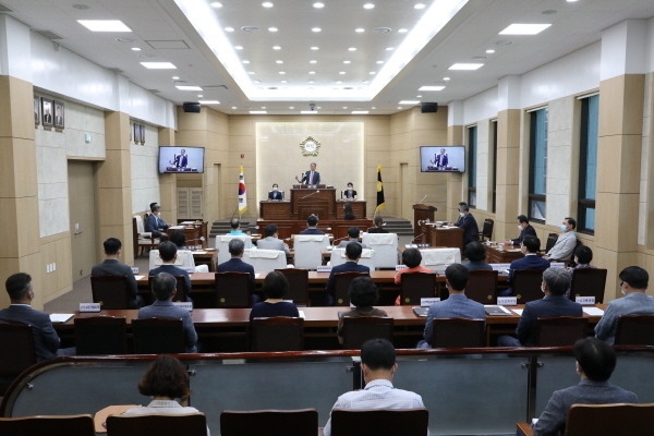 계룡시의회 제144회 정례회 1차 본회의 모습