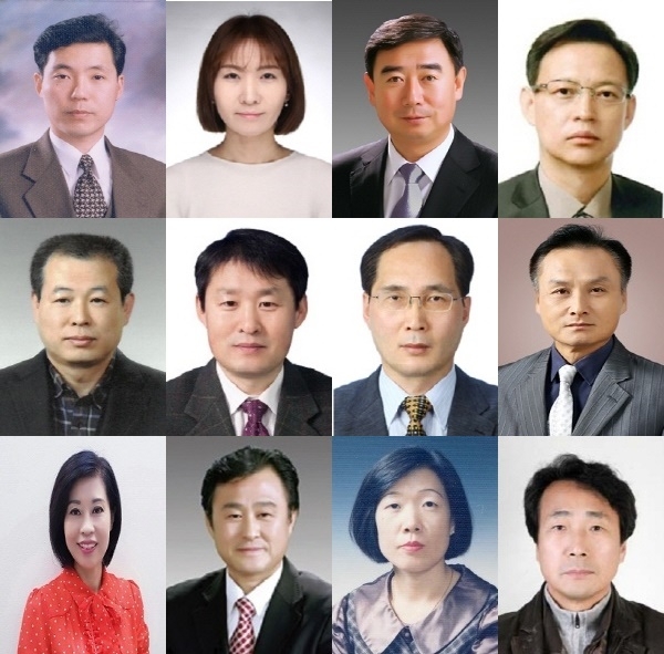 (위에서부터 왼쪽으로) 3급 전보자:  김선용,/ 4급전보자:  최현주, 엄기표, 정회근, 정종관, 이용환 ,  표남근 / 4급 승진자:김덕기,  조윤옥,  조승식,   신명자, 강천배