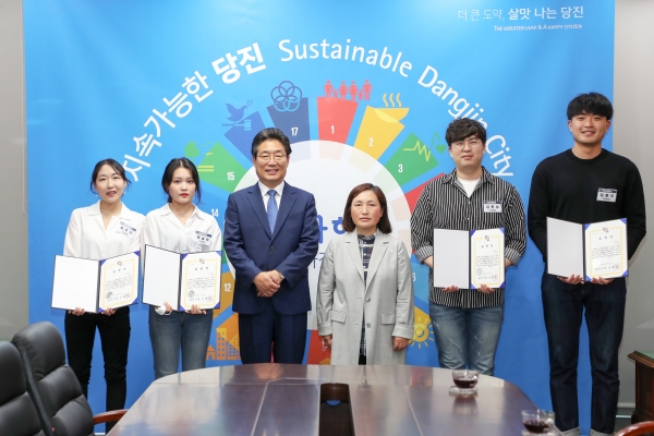 안전모니터봉사단원 표창 모습